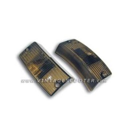 Cabochons De Clignotants Avant Transparents/Fumes Vespa Px